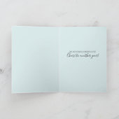 パステルかわいらしフローラハッピーバースデートレンディー カード (内部)