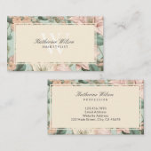 パステルかわいらしフローラ 名刺 (正面/裏面)