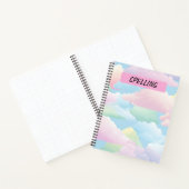 パステルかわいらしフワフワ雲 ノートブック (内部)