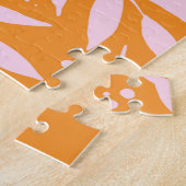 パステルかわいらしブランチ – オレンジとピンクのイースター ジグソーパズル (側面)