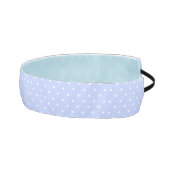 パステルかわいらしブルー&ホワイト水玉模様 アスレチックヘッドバンド (右)