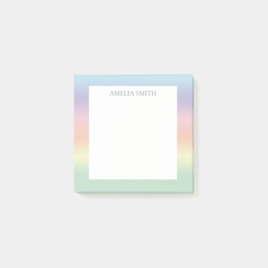 パステルかわいらしブレンド ポストイット (正面)