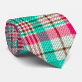 パステルかわいらしプレイドタイ ネクタイ (ロール)