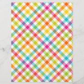 パステルかわいらしプレイド春スクラップブック紙 (裏面)