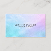 パステルかわいらしマザーオブパールエレガント 名刺 (正面)