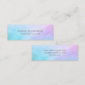 パステルかわいらしマザーオブパール スキニー名刺 (正面/裏面)