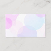 パステルかわいらしミニマル抽象芸術モダンカスタム 名刺 (裏面)