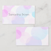 パステルかわいらしミニマル抽象芸術モダンカスタム 名刺 (正面/裏面)