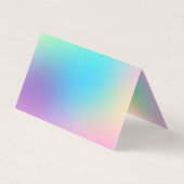 パステルかわいらしレインボーグラデーションサンキューカード (裏面)