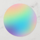 パステルかわいらしレインボーグラデーション結婚式 プログラム (裏面)