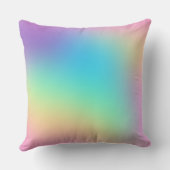 パステルかわいらしレインボーグラデーシ結婚ェント クッション (裏面)
