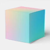 パステルかわいらしレインボーグラデーシ結婚ェント フェイバーボックス (裏面サイド)