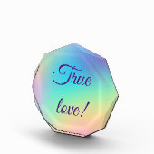 パステルかわいらしレインボーグラデーシ結婚ェント フォトブロック (右)