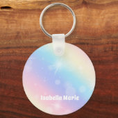 パステルかわいらしレインボースパーガーリークル キーホルダー (正面)