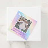 パステルかわいらしレインボースパークルガールズバースデーパーティー フェイバータグ (インサイチュ)