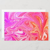 パステルかわいらしレインボースワール 便箋 (正面/裏面)