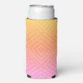 パステルかわいらし催眠ダイアモンドモダンアーポップ・アートのト スリム缶クーラー (Seltzer正面)