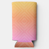 パステルかわいらし催眠ダイアモンドモダンアーポップ・アートのト スリム缶クーラー (裏面)