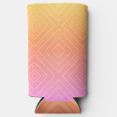 パステルかわいらし催眠ダイアモンドモダンアーポップ・アートのト スリム缶クーラー (正面)