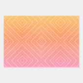 パステルかわいらし催眠ダイアモンドモダンアーポップ・アートのト ラッピングペーパーシート (正面3)