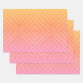 パステルかわいらし催眠ダイアモンドモダンアーポップ・アートのト ラッピングペーパーシート