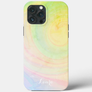 パステルかわいらし抽象芸術スタイリッシュトレンディー iPhone 13 PRO MAXケース