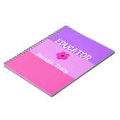 パステルかわいらし春カラーカスタムズ ノートブック (左側)