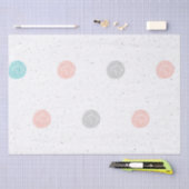パステルかわいらし水玉模様 薄葉紙 (クラフト)