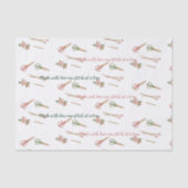 パステルかわいらし編み物をテーマにしたカスタム 薄葉紙 (正面)