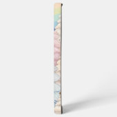 パステルかわいらし色のクリスマスツリー SAMSUNG GALAXYケース (左側面)