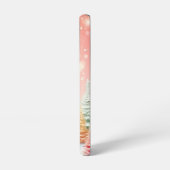 パステルかわいらし色のクリスマスツリー SAMSUNG GALAXYケース (左側面)