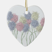 パステルかわいらし色花 セラミックオーナメント (右)