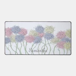 パステルかわいらし色花 デスクマット