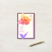 パステルかわいらし花が咲いた ポストイット (デスク上)