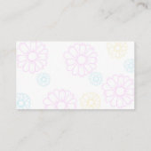 パステルかわいらし花の写真名刺 名刺 (裏面)