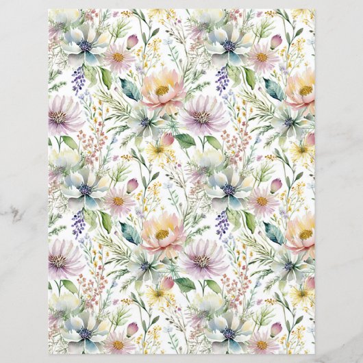 パステルかわいらし花の柄 (正面)