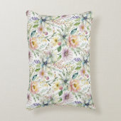 パステルかわいらし花の柄 アクセントクッション (正面(垂直))