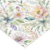 パステルかわいらし花の柄 テーブルクロス (アングル)