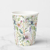 パステルかわいらし花の柄 紙コップ (右)