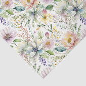 パステルかわいらし花の柄 薄葉紙 (詳細)