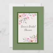 パステルかわいらし花びらブライダルシャワー 招待状 (正面)