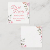 パステルかわいらし花びらブライダル名簿 エンクロージャーカード (正面/裏面)