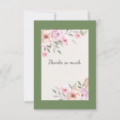 パステルかわいらし花びら サンキューカード (裏面)