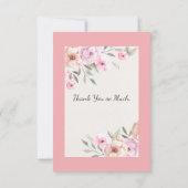 パステルかわいらし花びら サンキューカード (裏面)