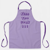 パステルかわいらし薄紫 エプロン (正面)