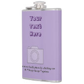 パステルかわいらし薄紫 フラスク (左)