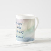 パステルかわいらし30th誕生日デザイン ボーンチャイナマグカップ (正面右)