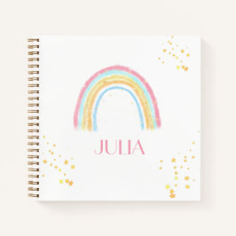 パステルきらめくレインボー ノートブック