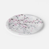 パステルさくらんぼブロッサムランドスケープ ペーパープレート (アングル)