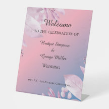 パステルさくらんぼブロッサム結婚桜のウェルカムサイン